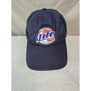 Miller Lite Navy Blue Baseball Cap Hat  Adjustable Strapback Seba  PSW
